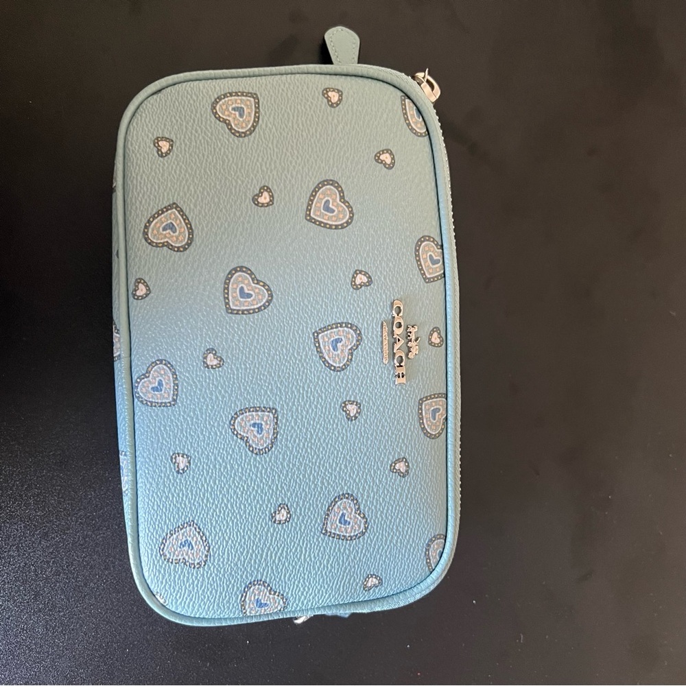 Coach crossbody blue bag